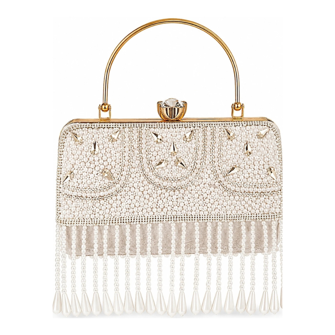Party White Clutch
