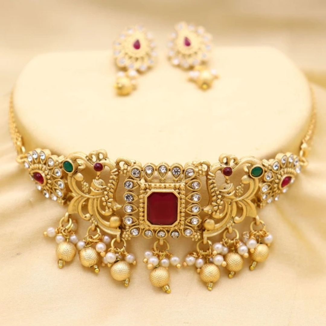 Alloy Multicolour Jewel Set