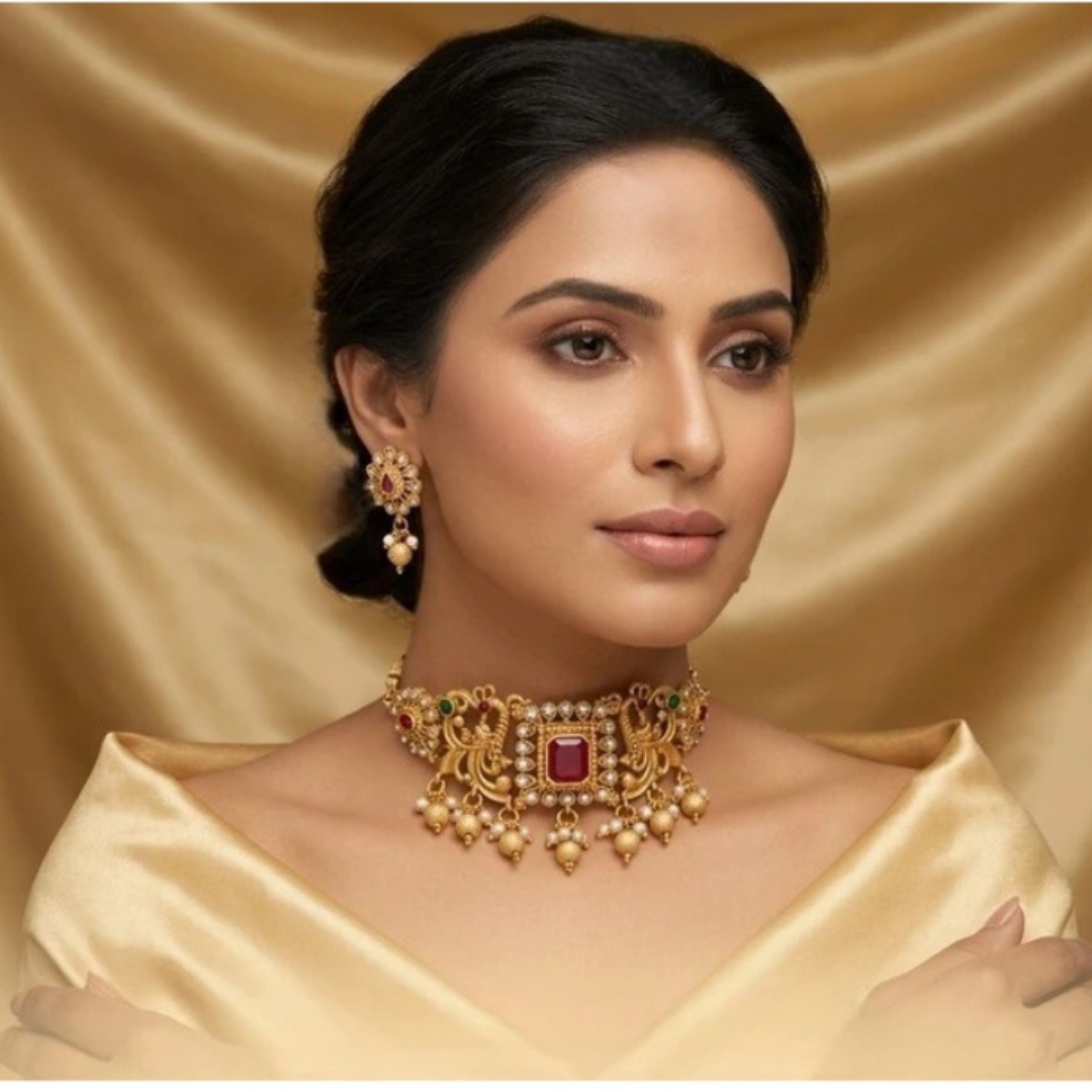 Alloy Multicolour Jewel Set - Image 2